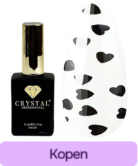 Nageltop Crystal Top Love Black 12 ml
